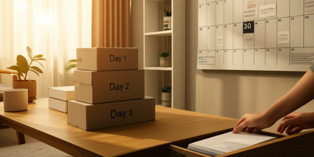 30-day decluttering schedule for real results