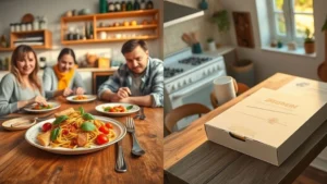 Compare and contrast eating at home vs eating out