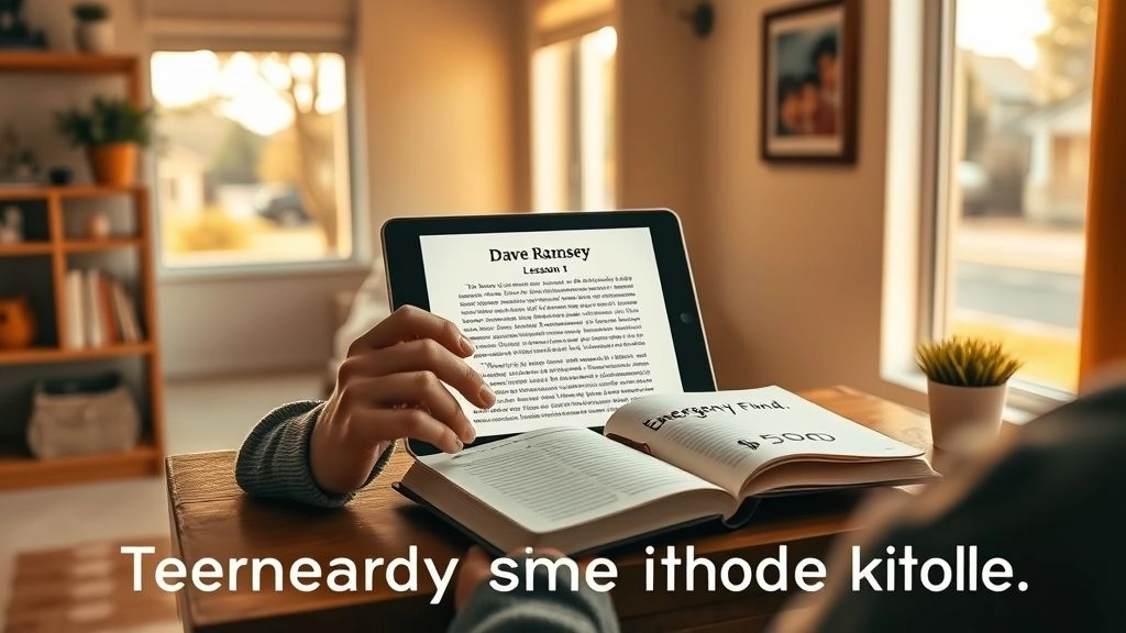 Dave Ramsey Chapter 3, LESSON 1: How I Finally Learned to Save