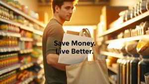 Unlock Joy with Save Money, Live Better Slogan