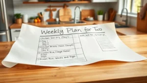 Weekly Meal Plan for Two + Grocery List Guide