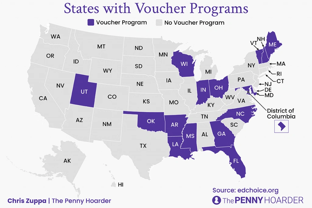 15 States With Voucher Programs to Help Parents Pay for Private School